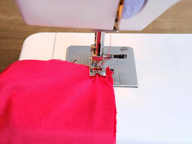 Sewing Machine Red Cloth