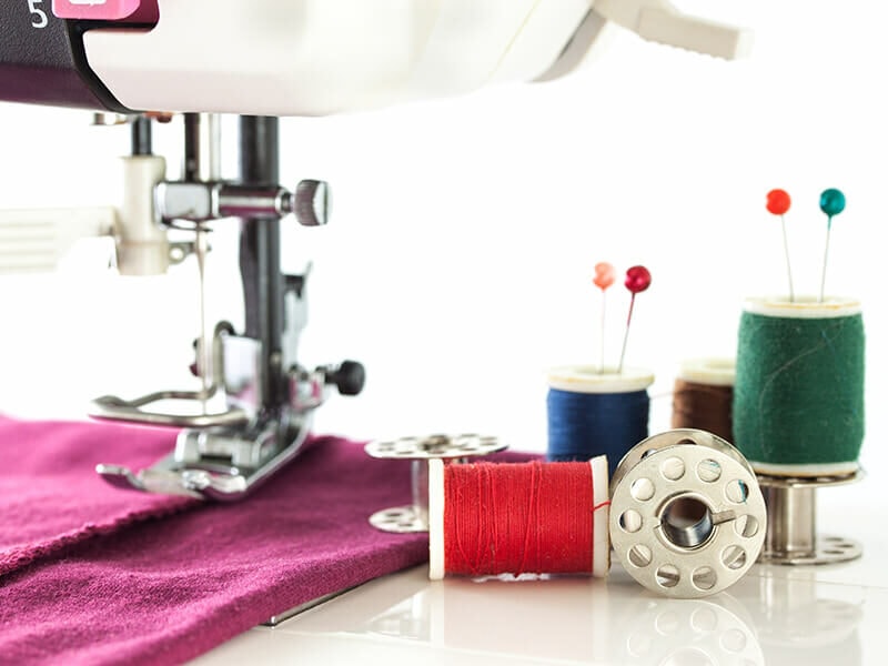 Sewing Machine Making Stitch